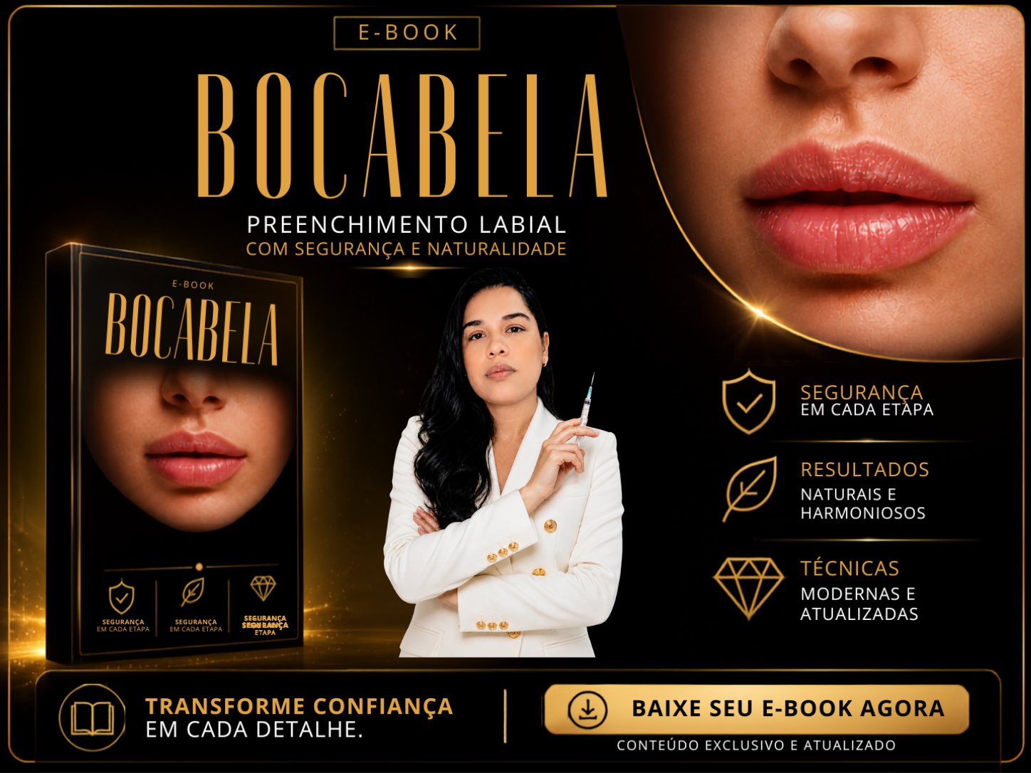 E-book Bocabela — Preenchimento Labial com segurança e naturalidade